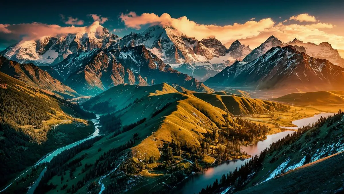 Góry Kaukaz na Mapie Azji