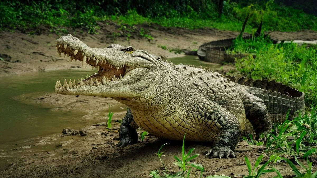 Krokodyl Występujący w Azji