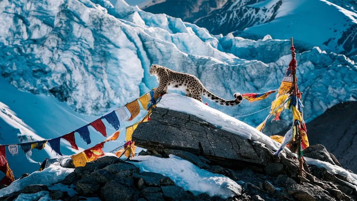 Pantera Śnieżna z Gór Azji: Tajemniczy Władca Zimowych Szczytów